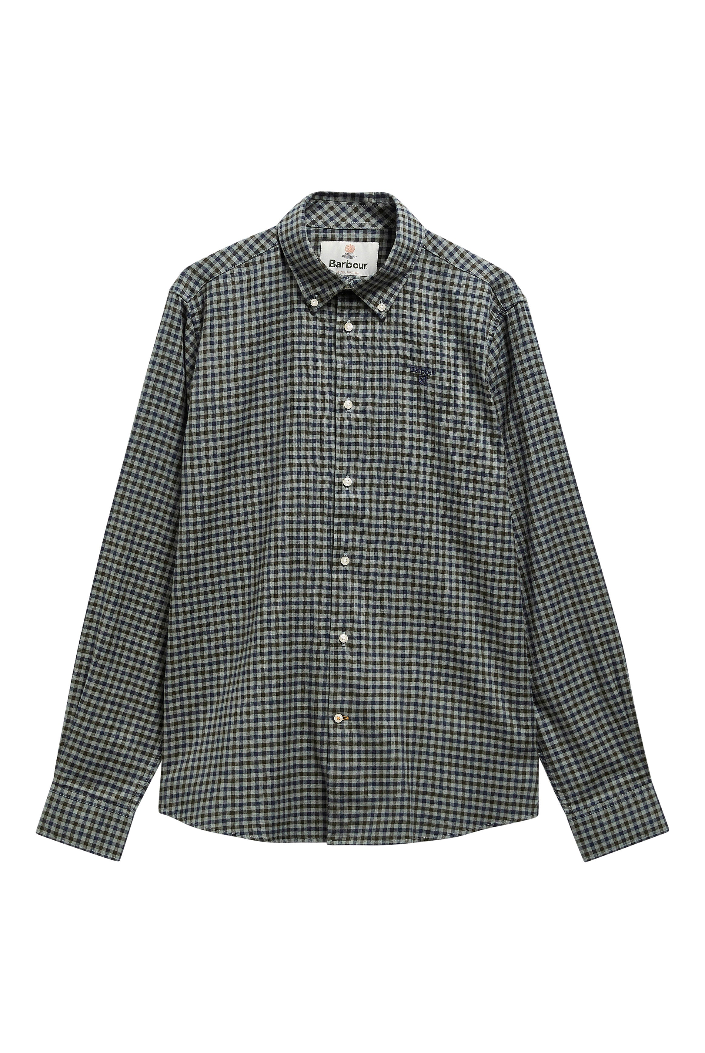 Barbour Finkle Tailored Check Shirt - Agave Green