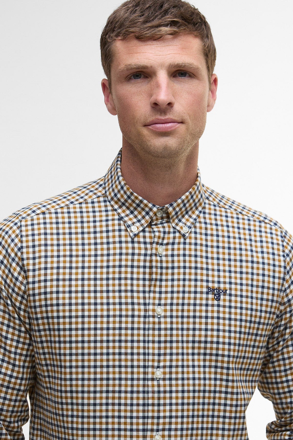 Barbour Finkle Tailored Gingham Shirt - Copper