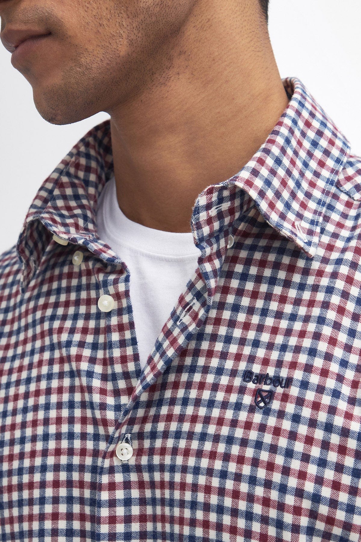 Barbour Finkle Tailored Gingham Shirt - Merlot