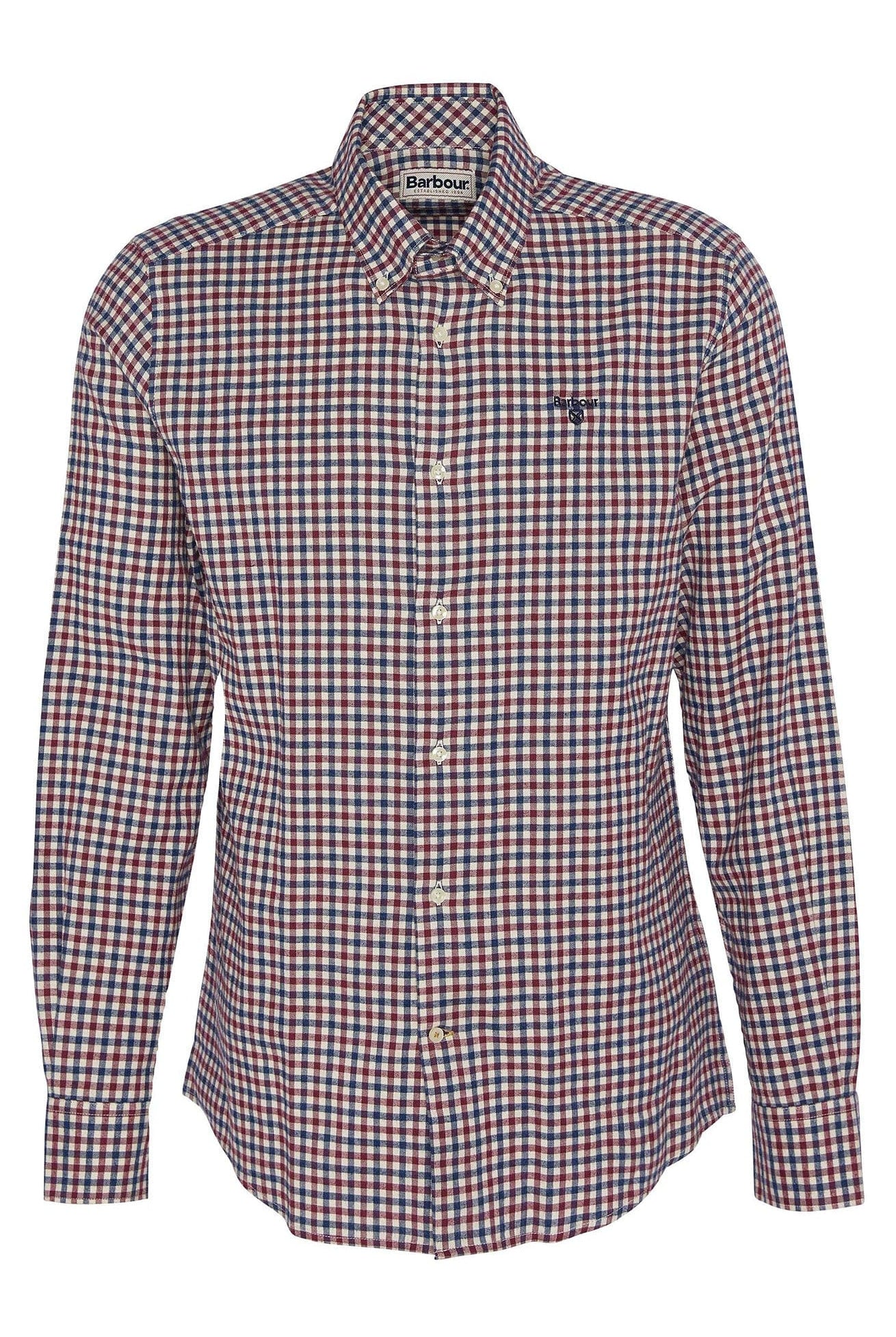 Barbour Finkle Tailored Gingham Shirt - Merlot