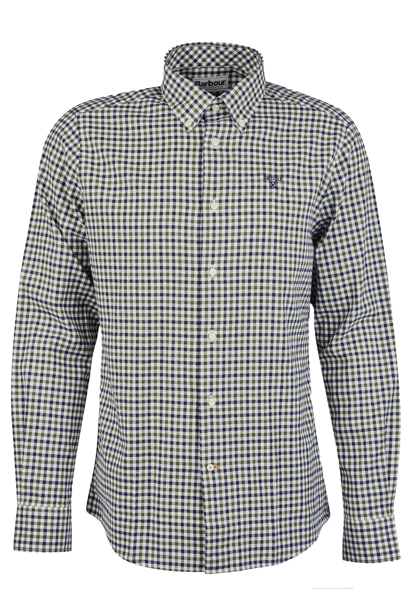 Barbour Finkle Tailored Gingham Shirt - Olive