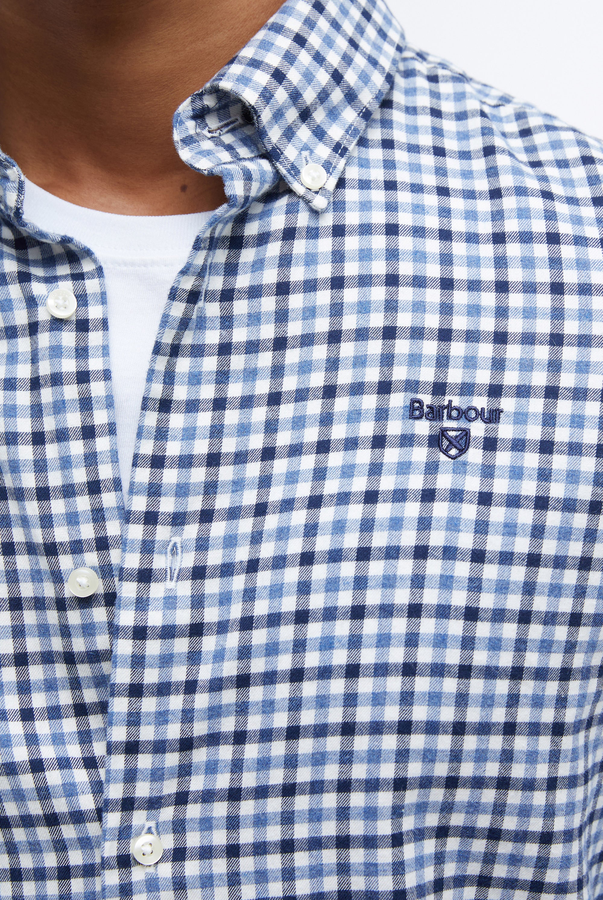 Barbour Finkle Tartan Flannel Shirt - Navy