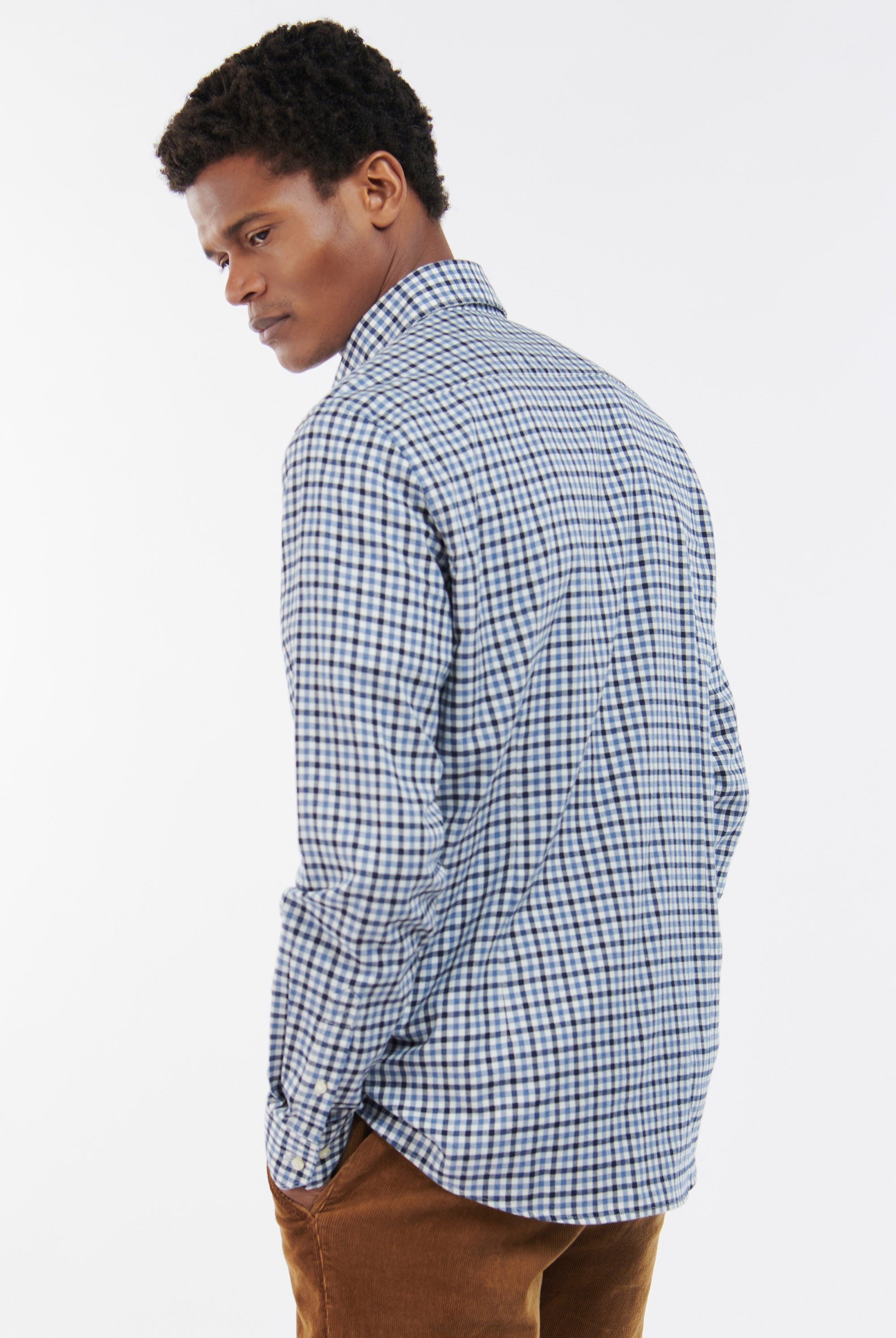 Barbour Finkle Tartan Flannel Shirt - Navy