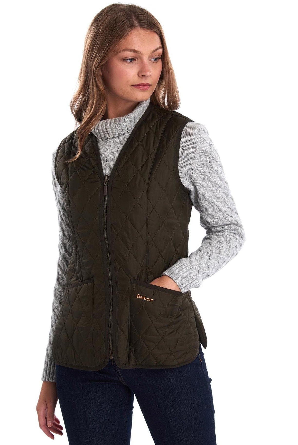 Barbour Fleece Betty Liner - Dark Olive