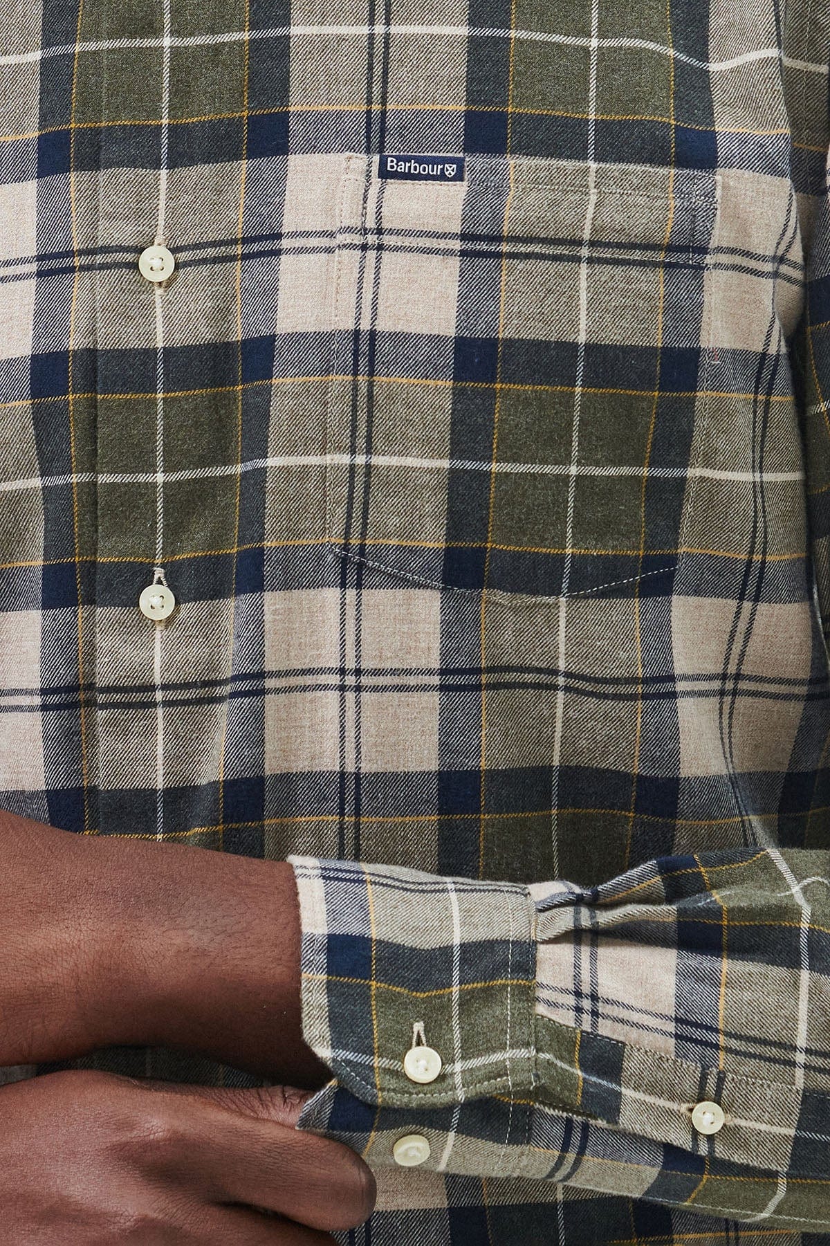 Barbour Fortrose Tailored Tartan Shirt - Forest Mist
