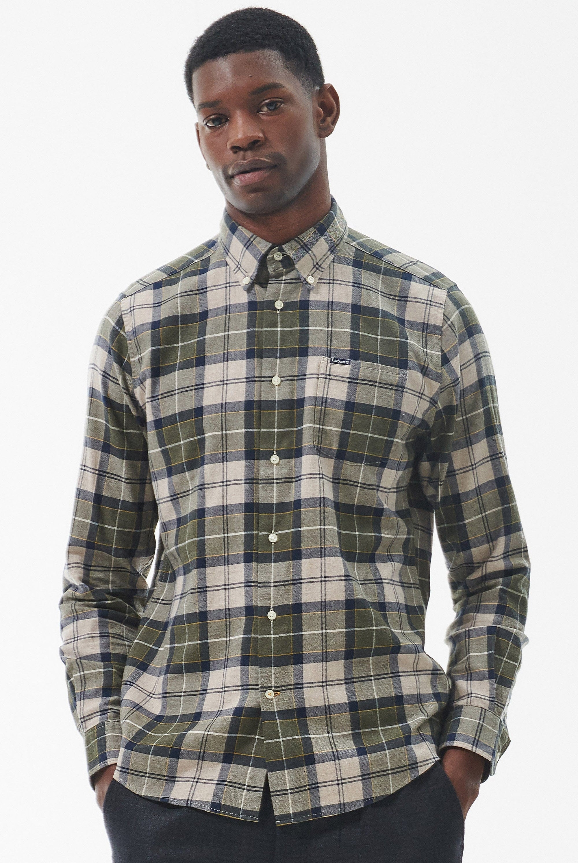 Barbour Fortrose Tailored Tartan Shirt - Forest Mist