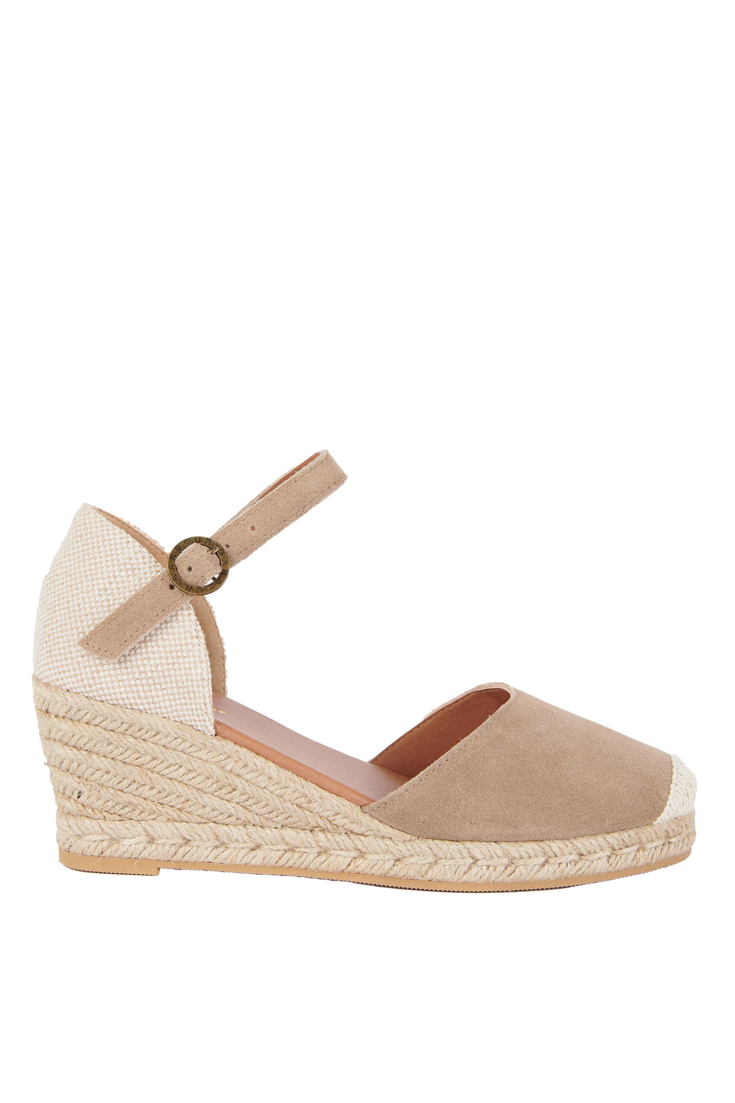 Barbour Frances Espadrille Wedges - Sand