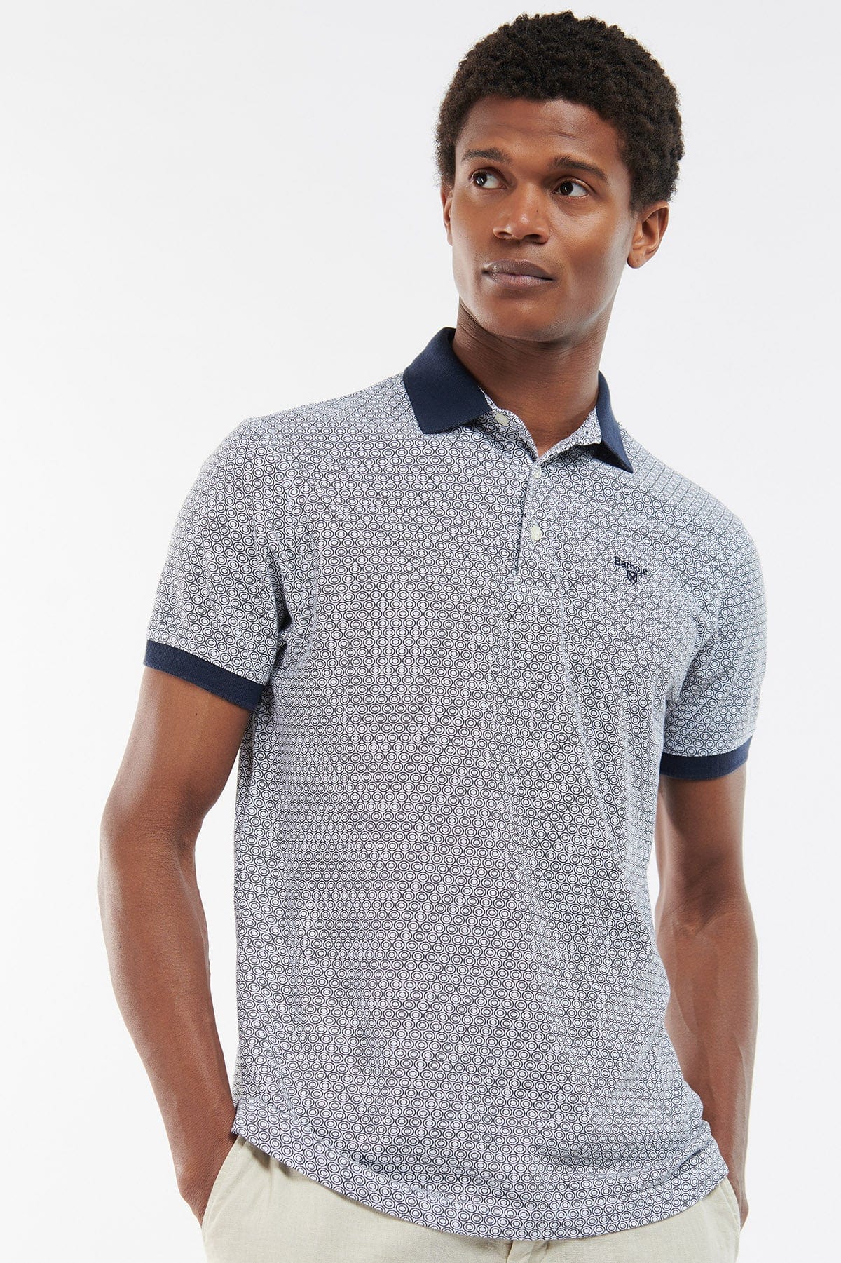 Barbour Gateside Polo - Blue/White