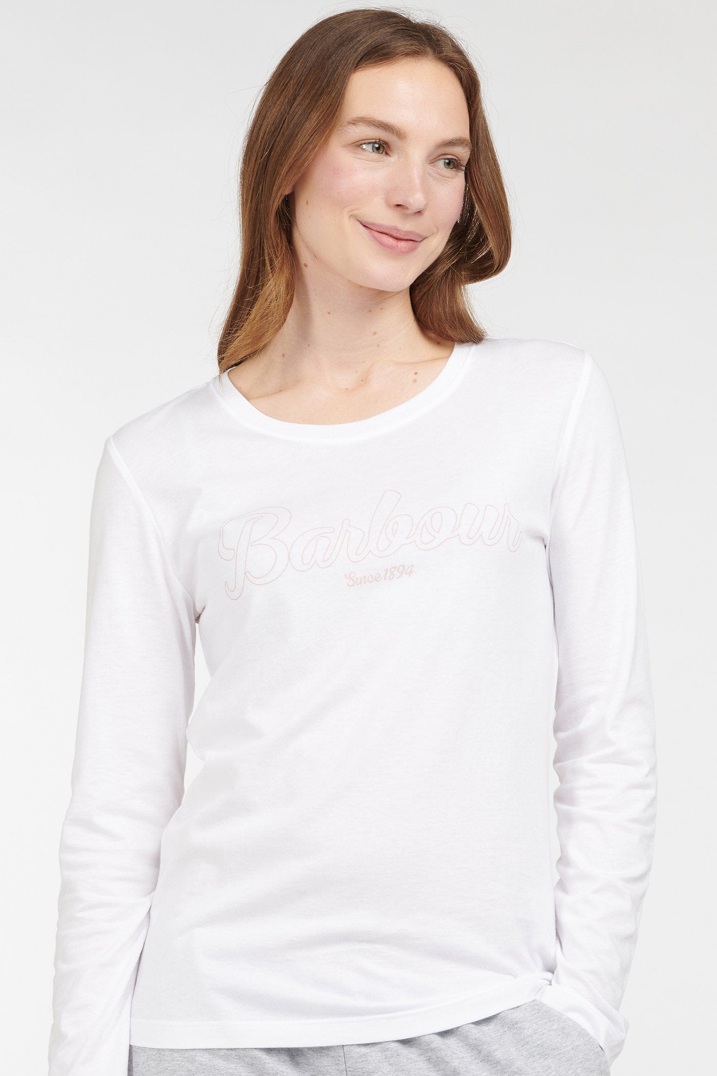 Barbour Ginny Long Sleeve T-Shirt - White