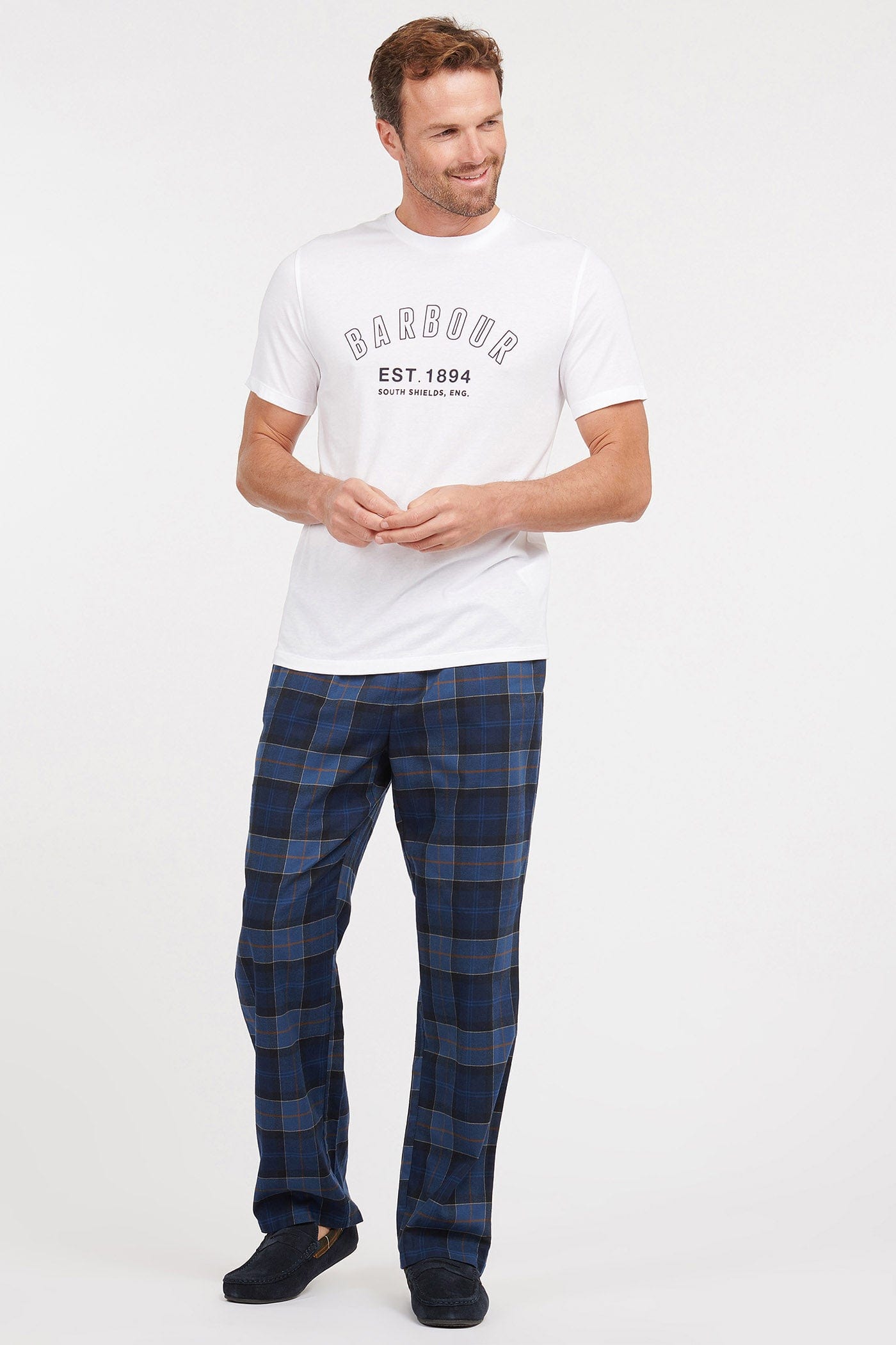 Barbour Glenn Tartan Trousers - Midnight Tartan