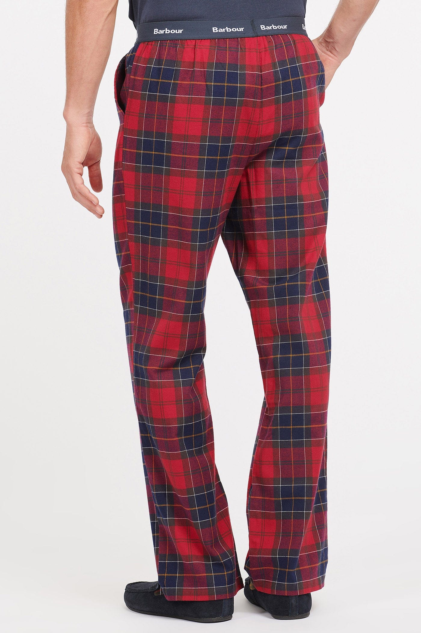 Barbour Glenn Tartan Trousers - Red Tartan