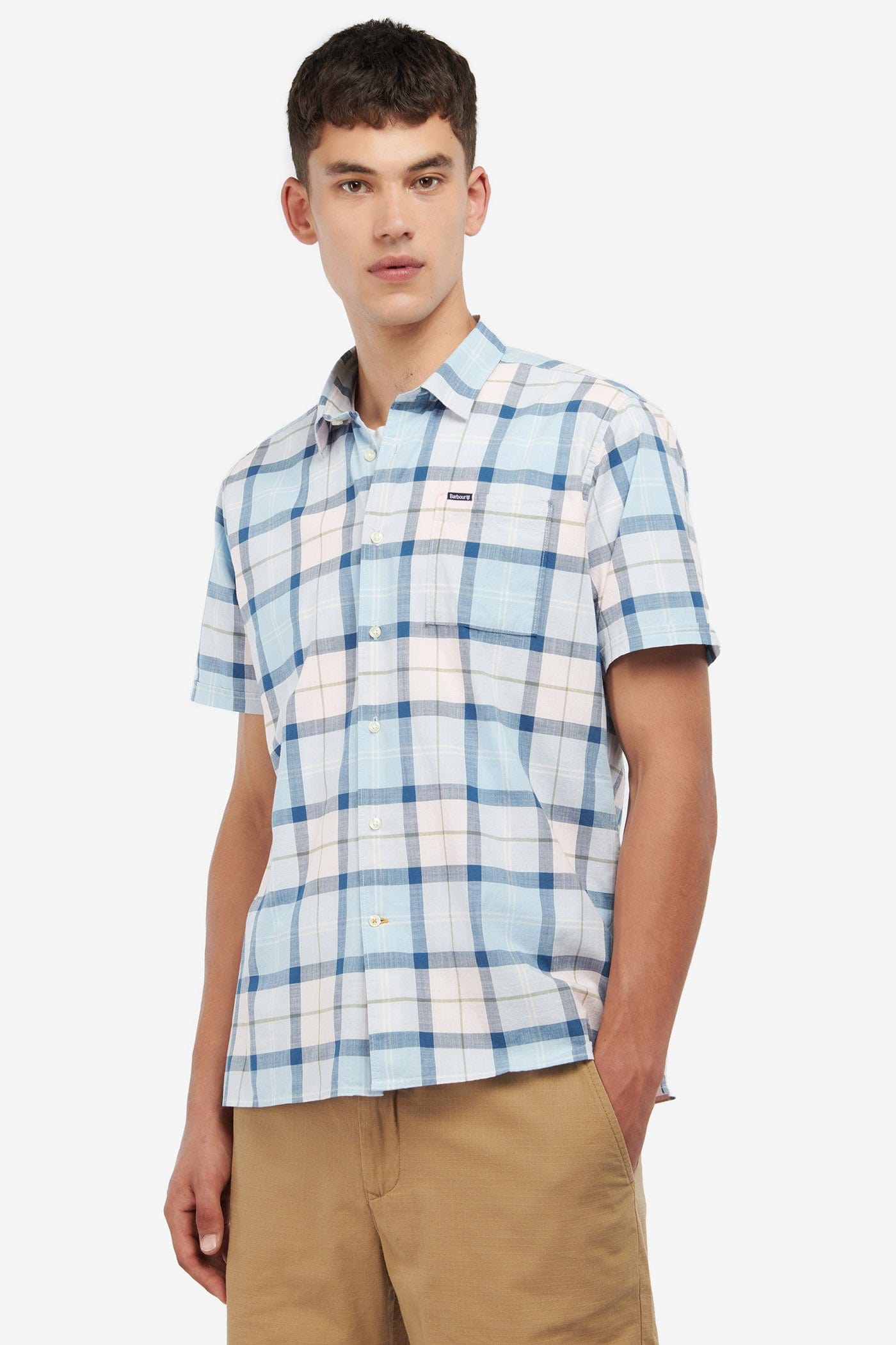 Barbour Gordon Short Sleeve Shirt - Pink Salt Tartan