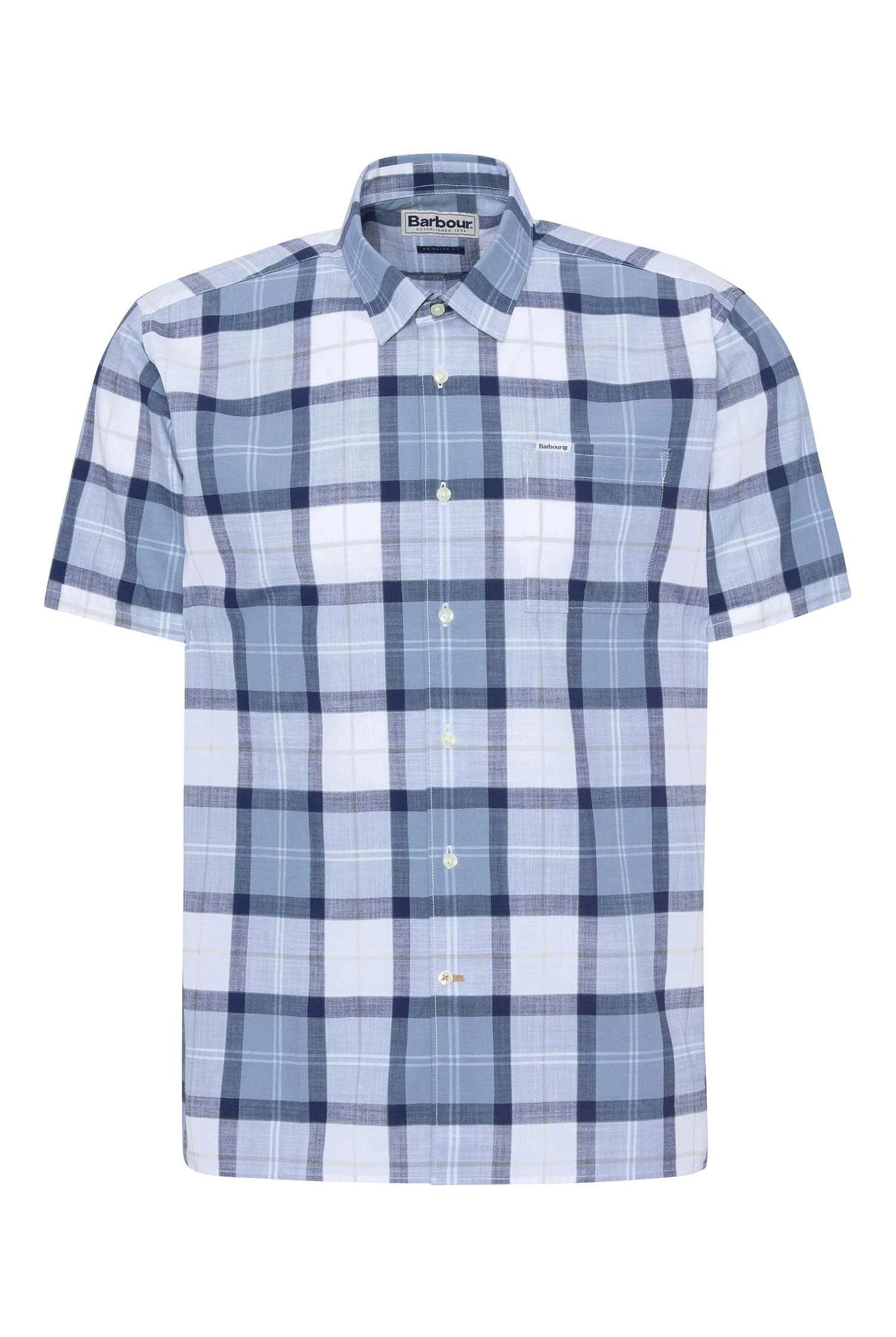 Barbour Gordon Tailored Fit Short Sleeve Shirt - Northshore Tartan