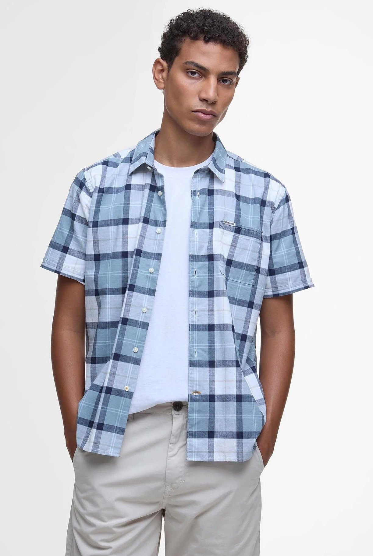 Barbour Gordon Tailored Fit Short Sleeve Shirt - Northshore Tartan