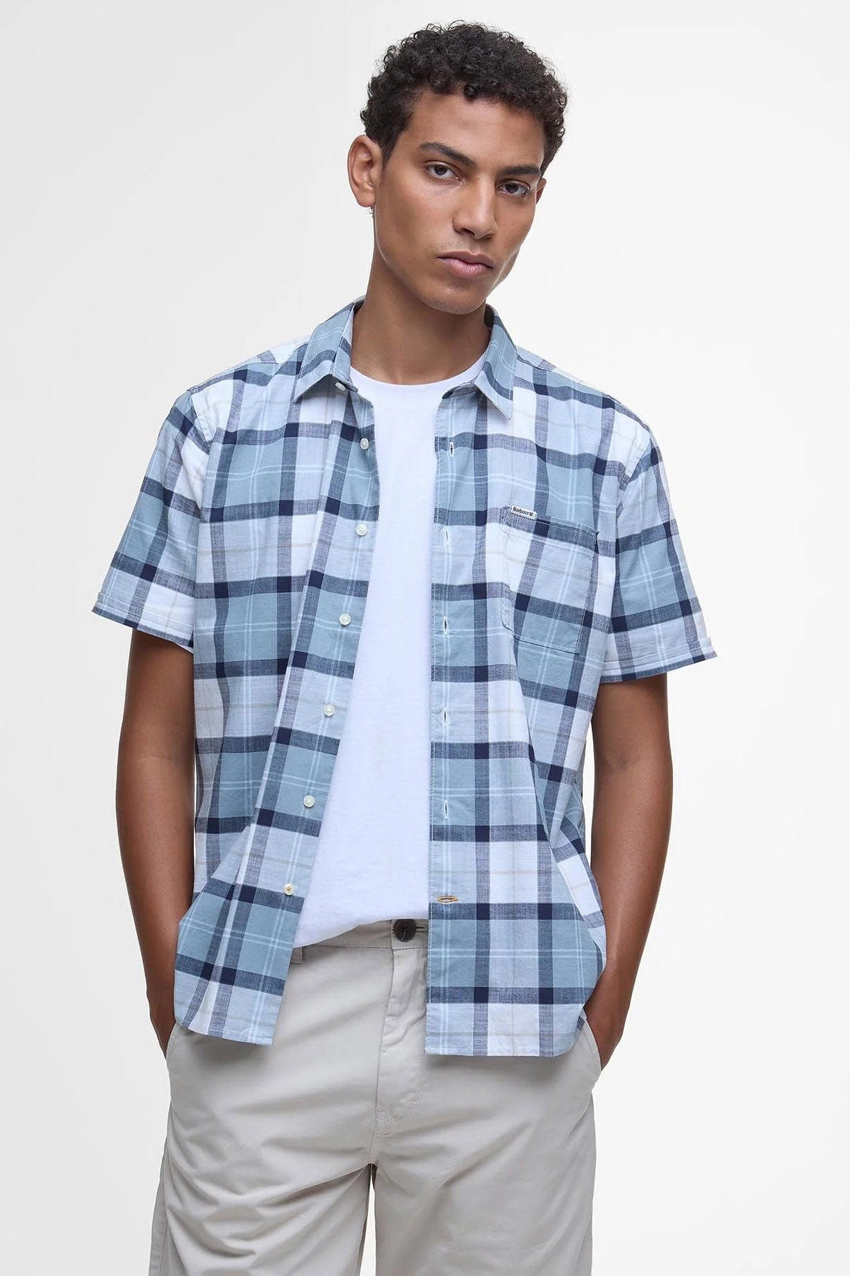 Barbour Gordon Tailored Fit Short Sleeve Shirt - Northshore Tartan