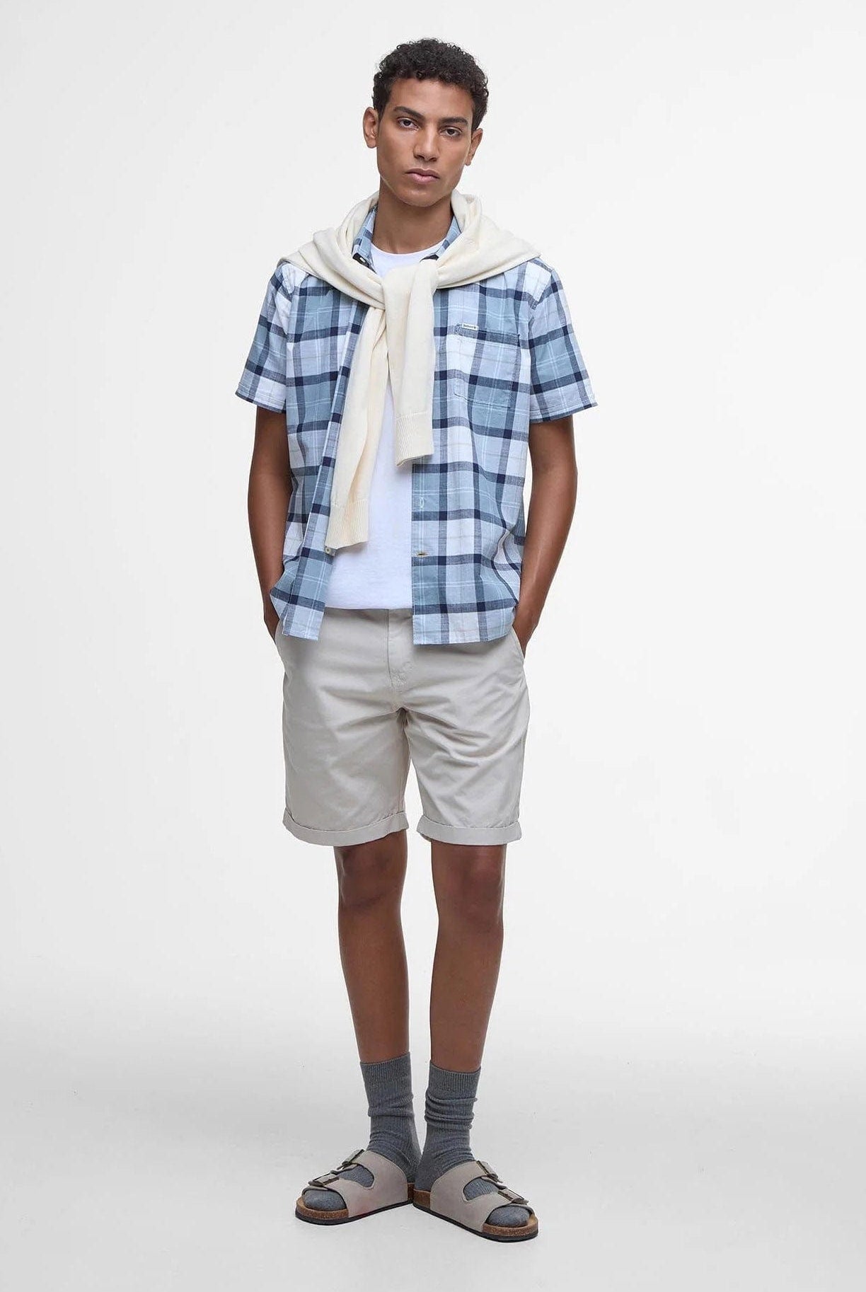 Barbour Gordon Tailored Fit Short Sleeve Shirt - Northshore Tartan