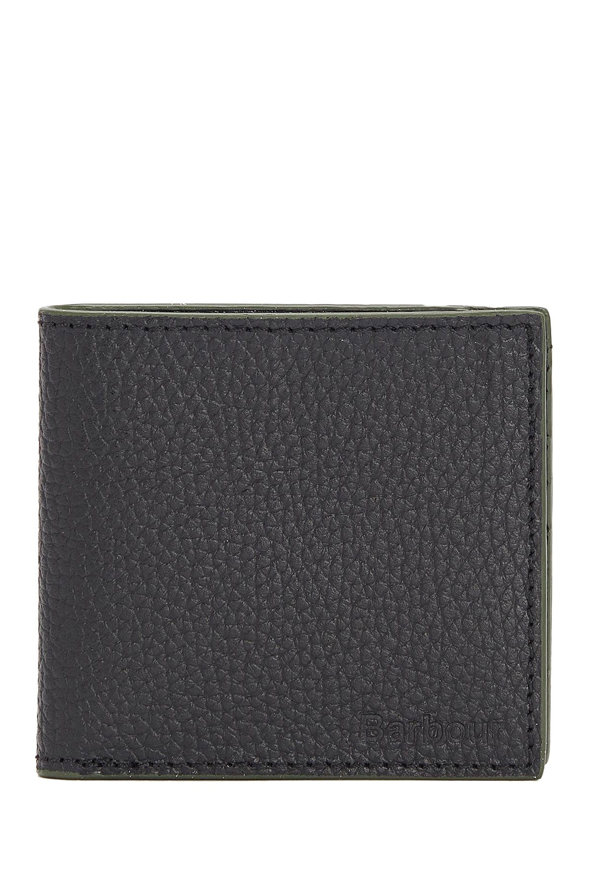 Barbour Grain Leather Billfold Wallet - Black MLG0021_BK11_OS