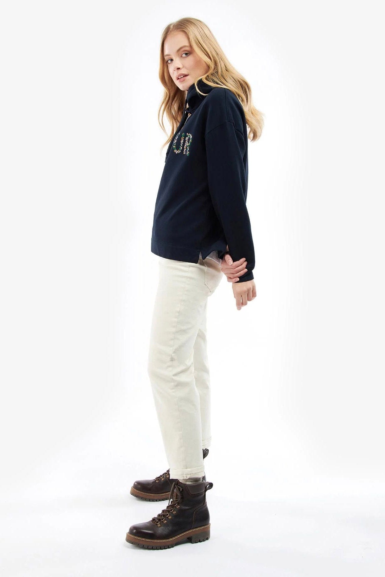 Barbour Greenwell Hoodie - Navy