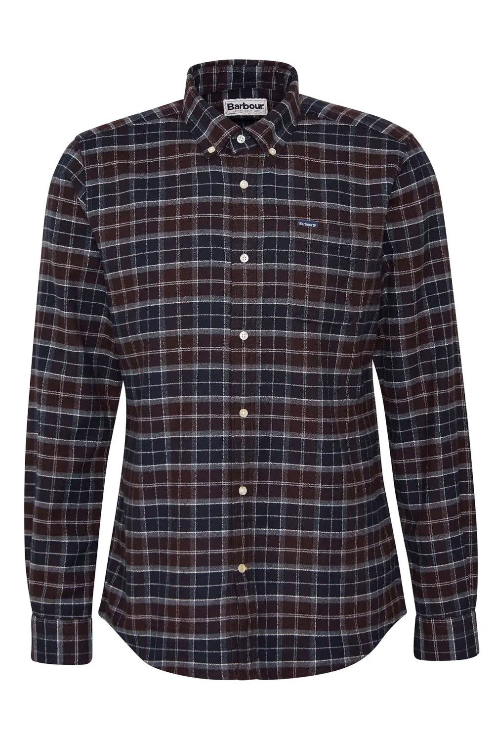 Barbour Haddington Tailored Tartan Shirt - Midnight Oak Tartan