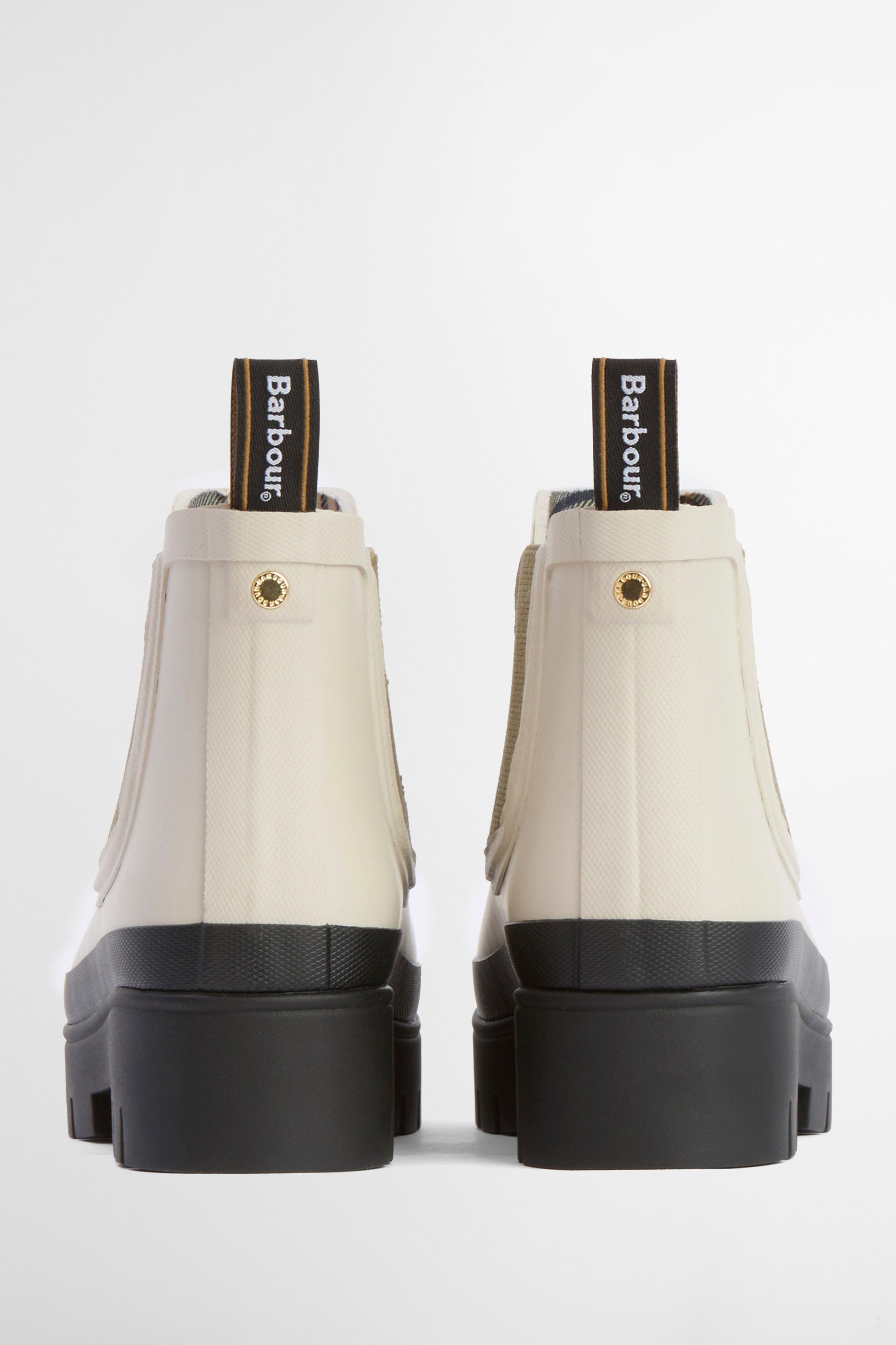 Barbour Halton Wellington Boots - Light Oak/Bleached Olive