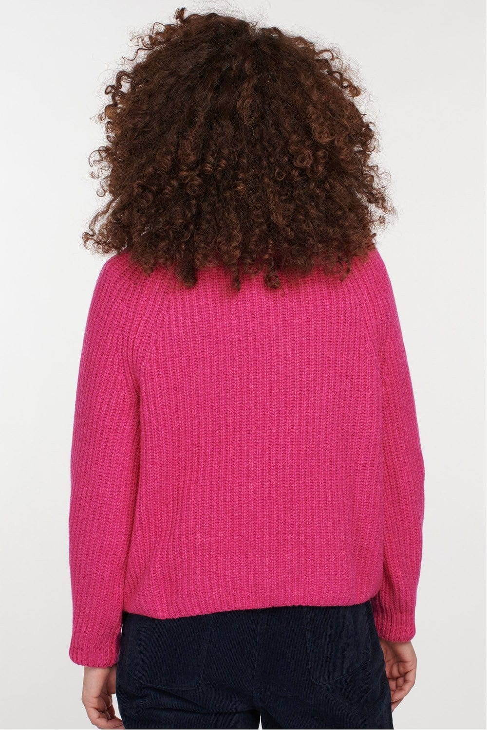 Barbour Hartley Wool Knit - Fuchsia