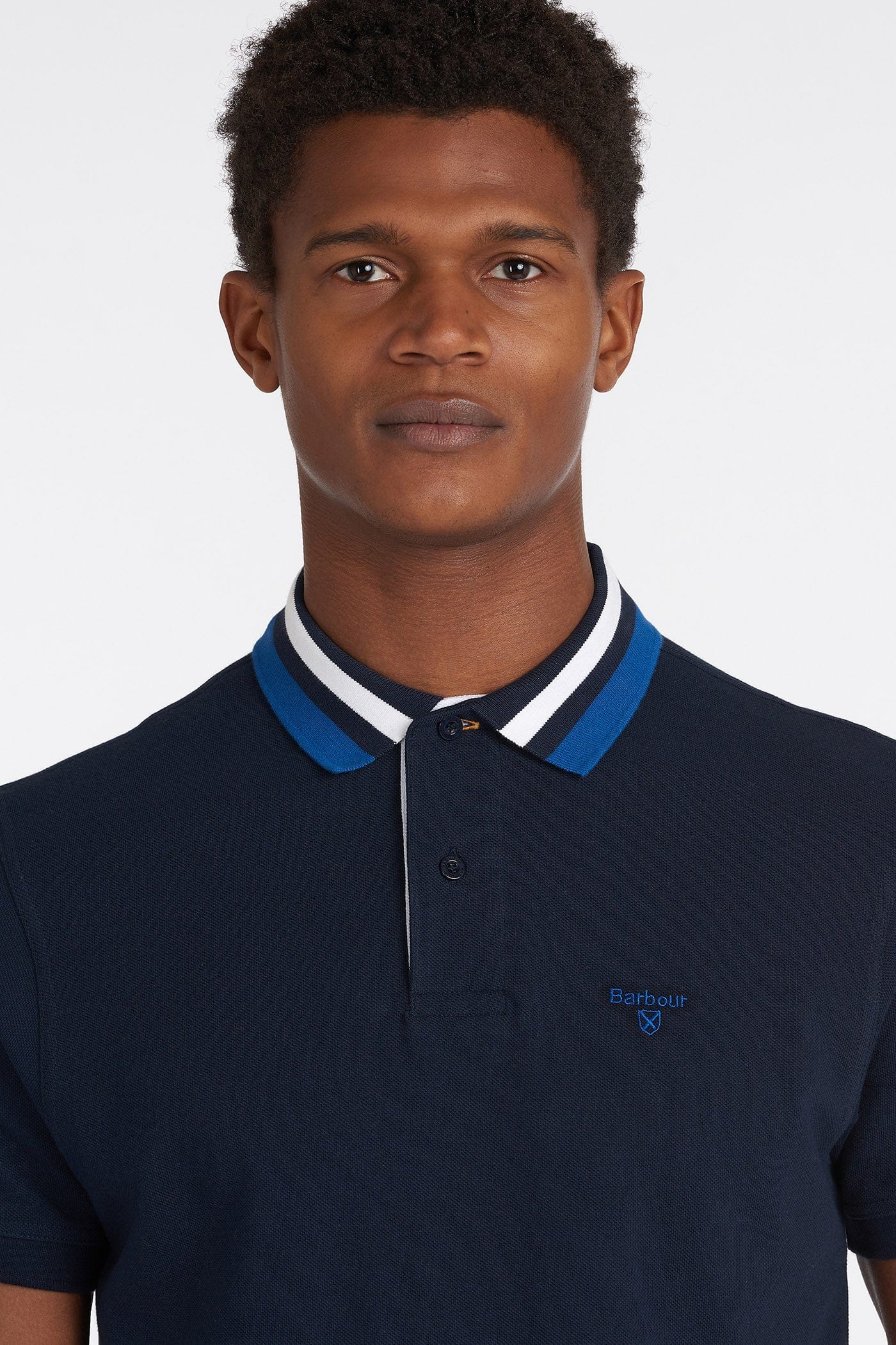 Barbour Hawkeswater Tipped Polo Shirt - Navy