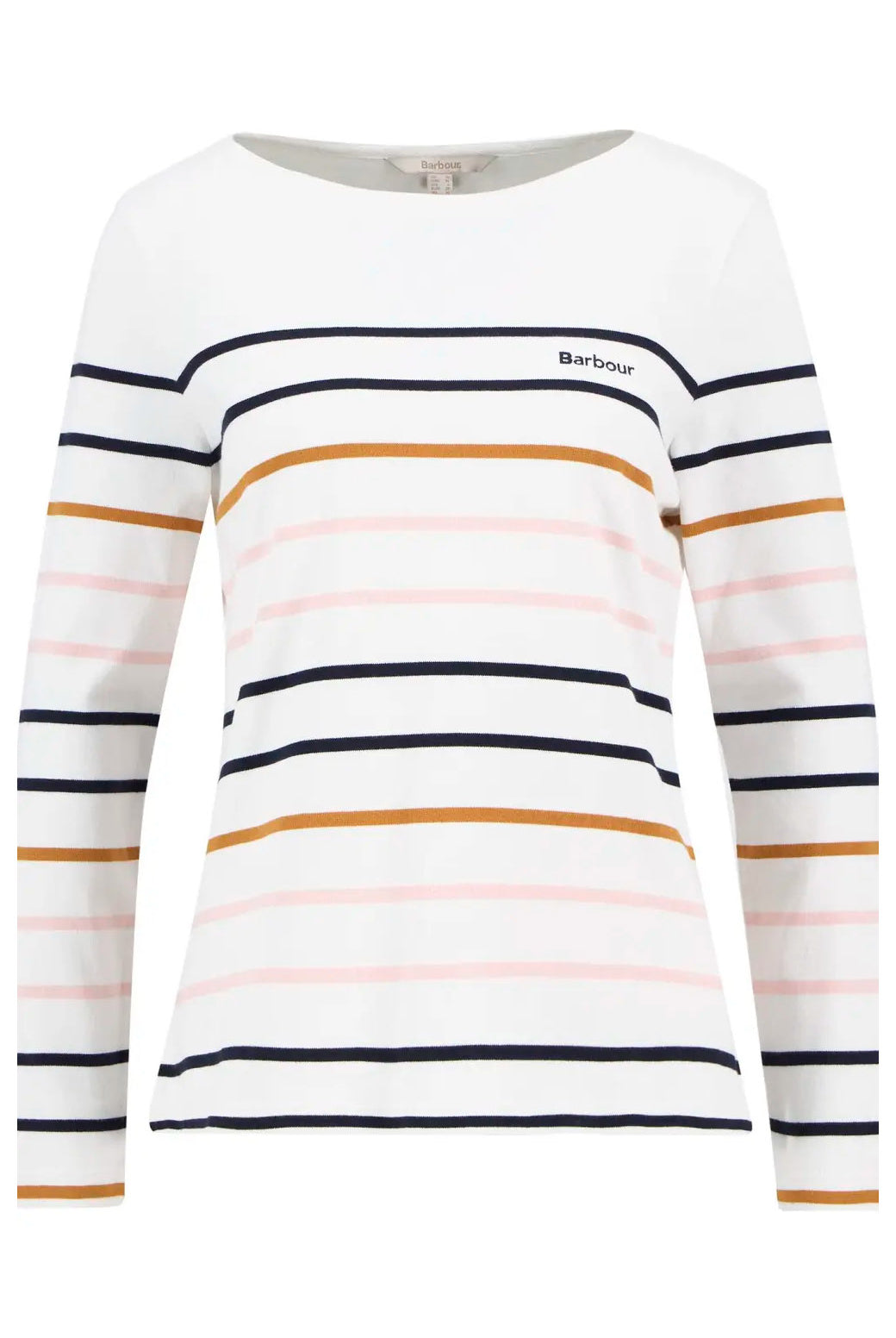 Barbour Hawkins Striped Long Sleeve T-Shirt - Cloud Stripe