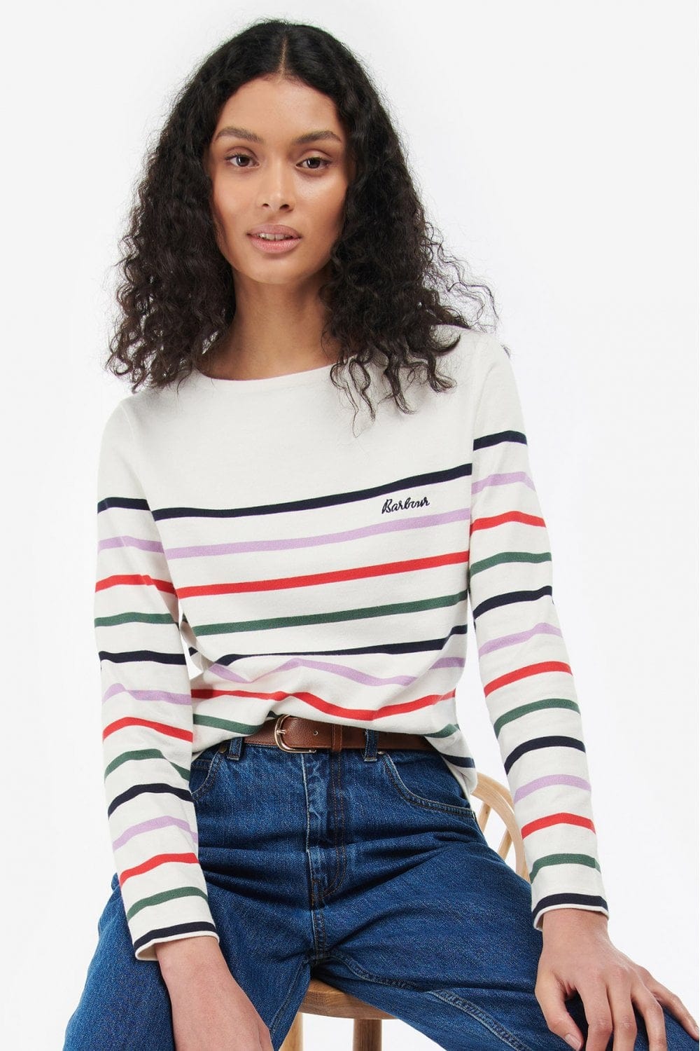 Barbour Hawkins Top - Cloud Multi Stripe