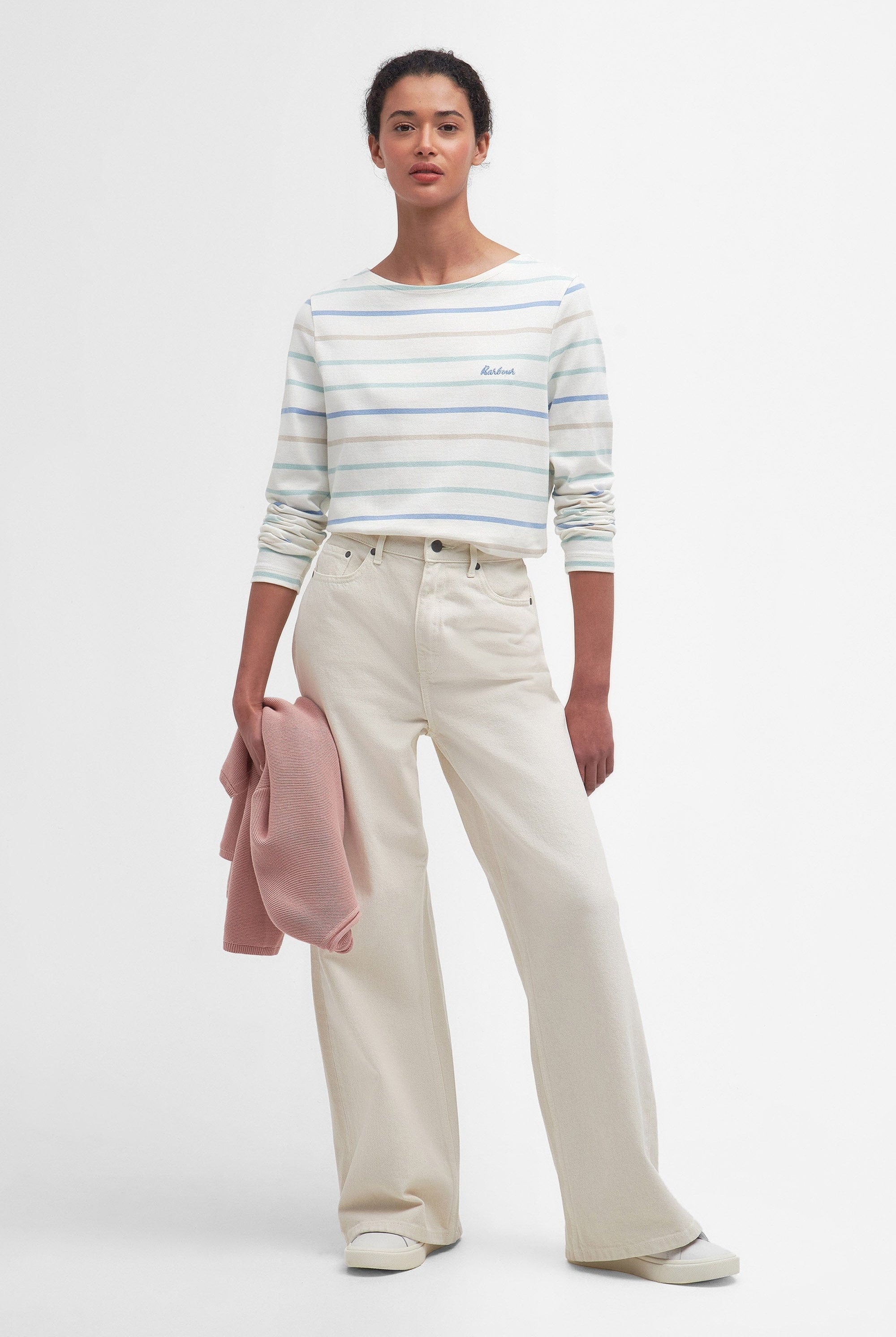 Barbour Hawkins Top - Cloud Stripe