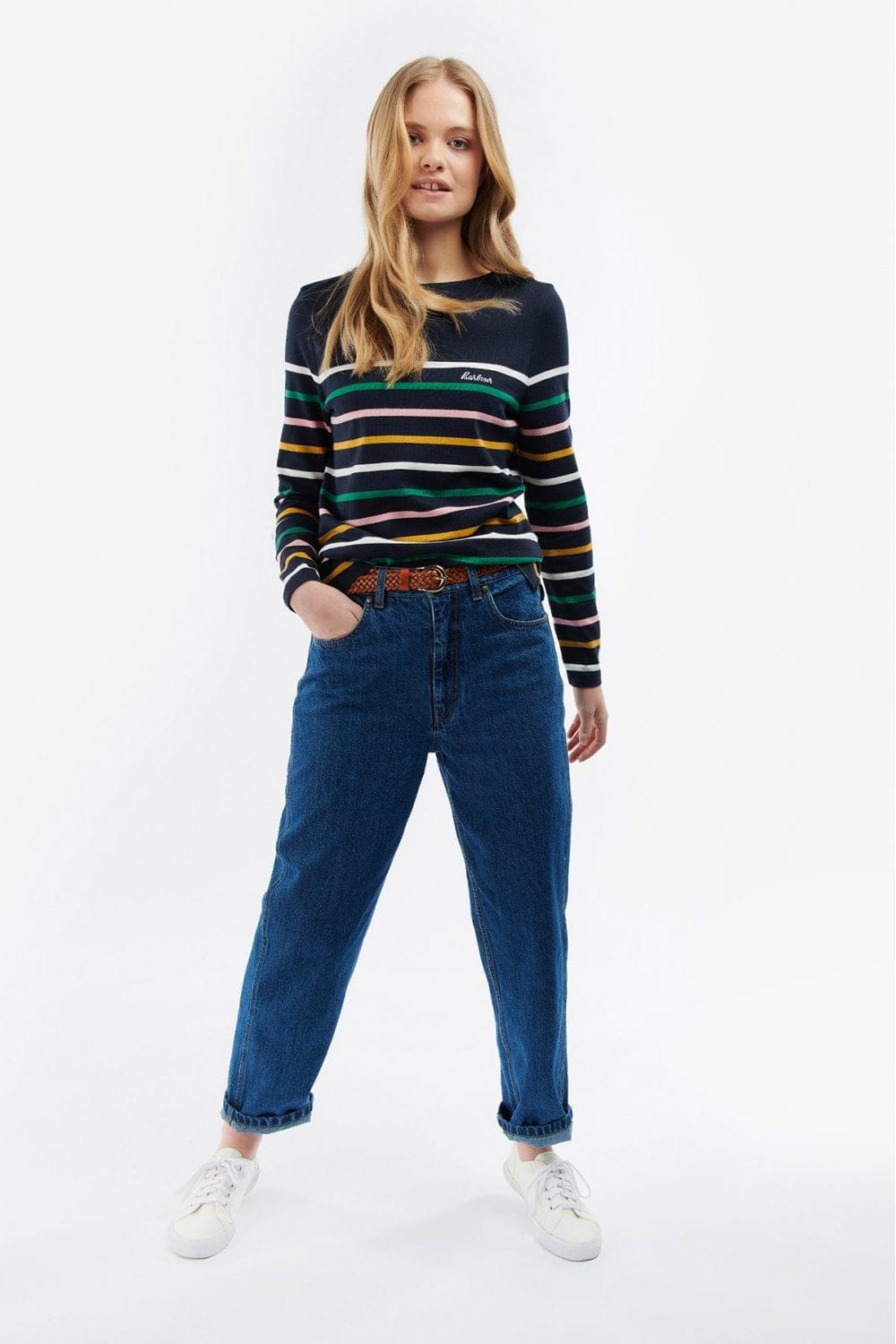 Barbour Hawkins Top - Navy Stripe
