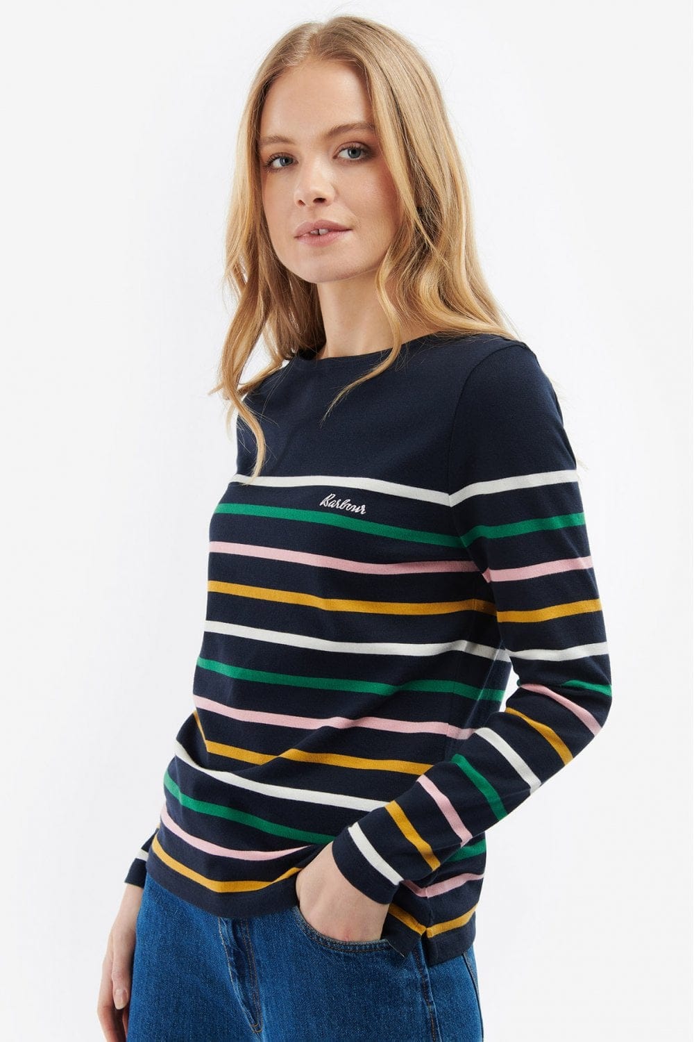 Barbour Hawkins Top - Navy Stripe