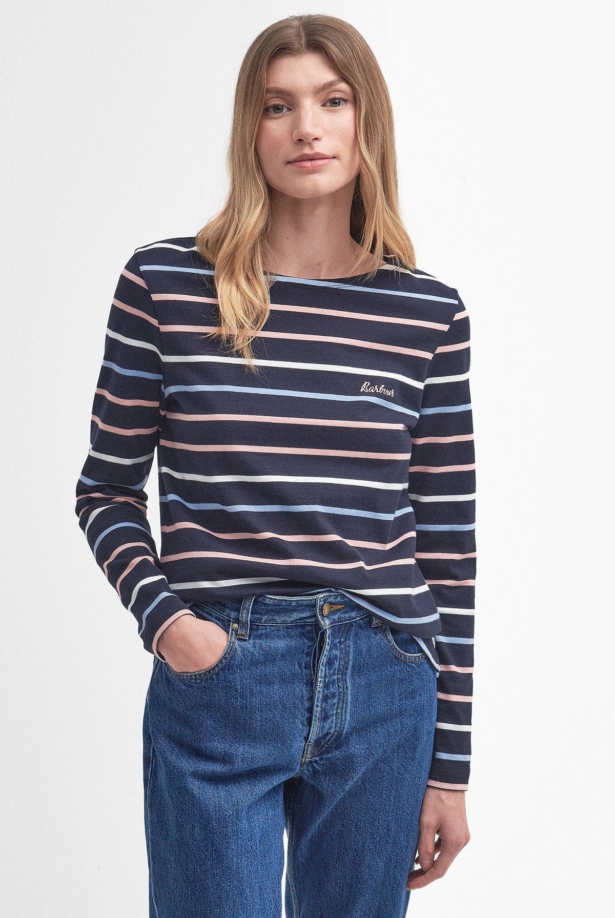 Barbour Hawkins Top - Navy Stripe