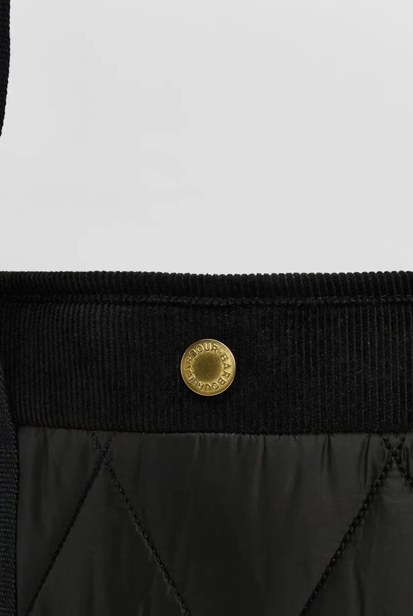 Barbour Healy Quilted Tote Bag - Black/Ancient LBA0433_BK11_OS