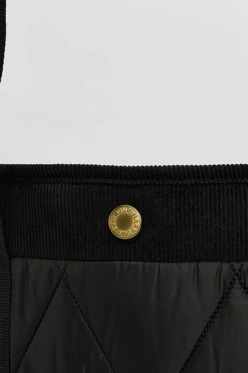Barbour Healy Quilted Tote Bag - Black/Ancient LBA0433_BK11_OS