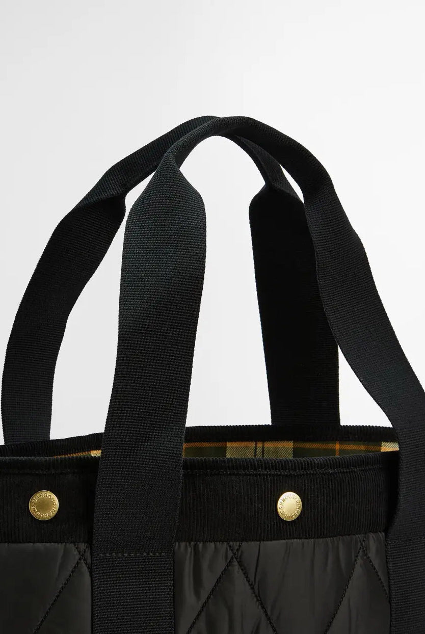 Barbour Healy Quilted Tote Bag - Black/Ancient LBA0433_BK11_OS
