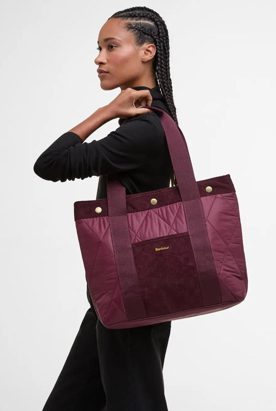 Barbour Healy Quilted Tote Bag - Merlot LBA0433_PU51_OS