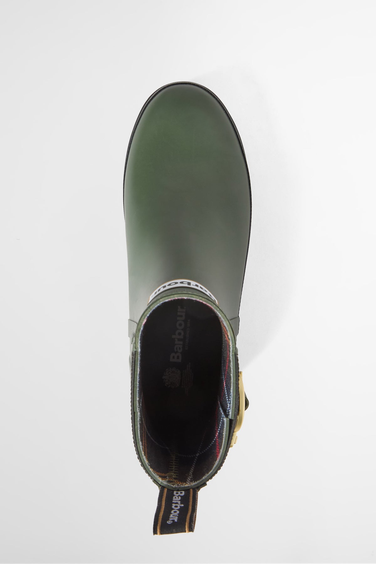 Barbour Hepburn Ankle Wellington Boot - Olive/Black