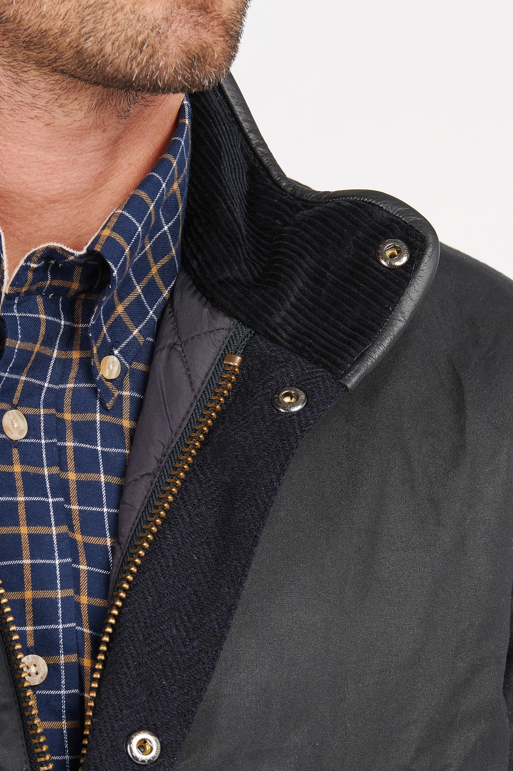 Barbour Hereford Wax - Navy