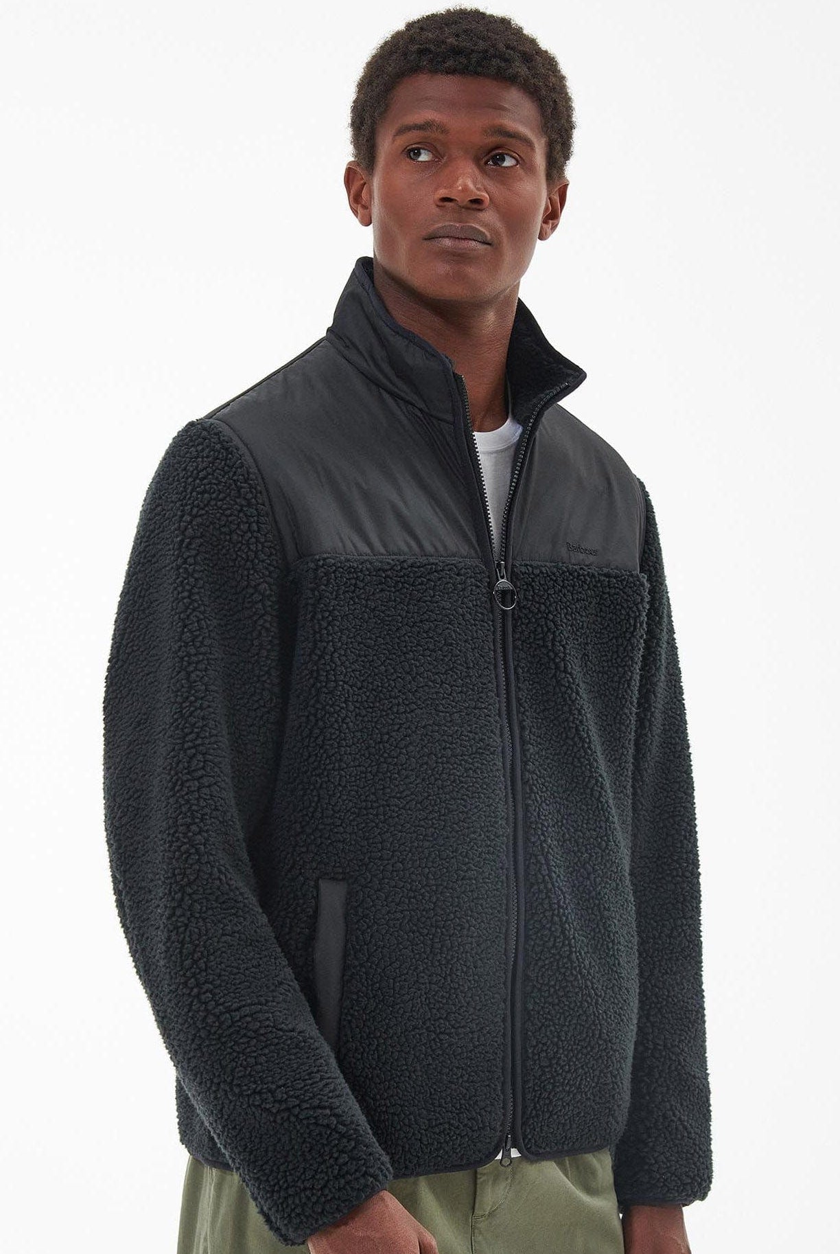 Barbour Hobson Fleece Jacket - Black