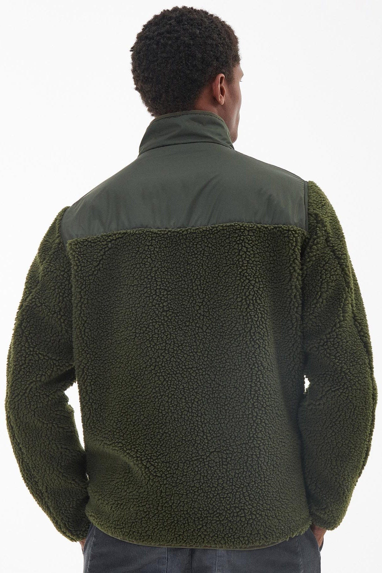 Barbour Hobson Fleece Jacket - Olive