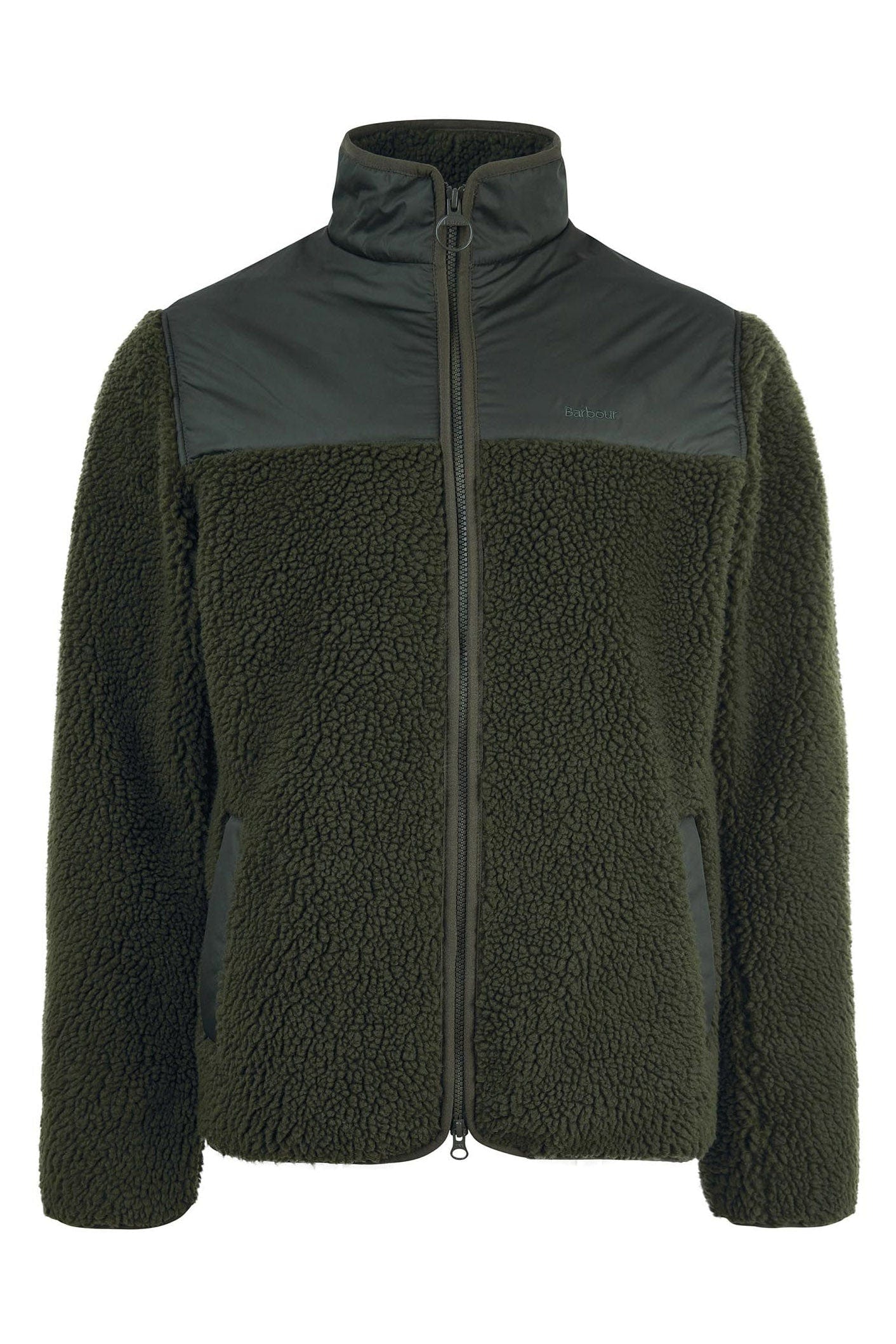 Barbour Hobson Fleece Jacket - Olive