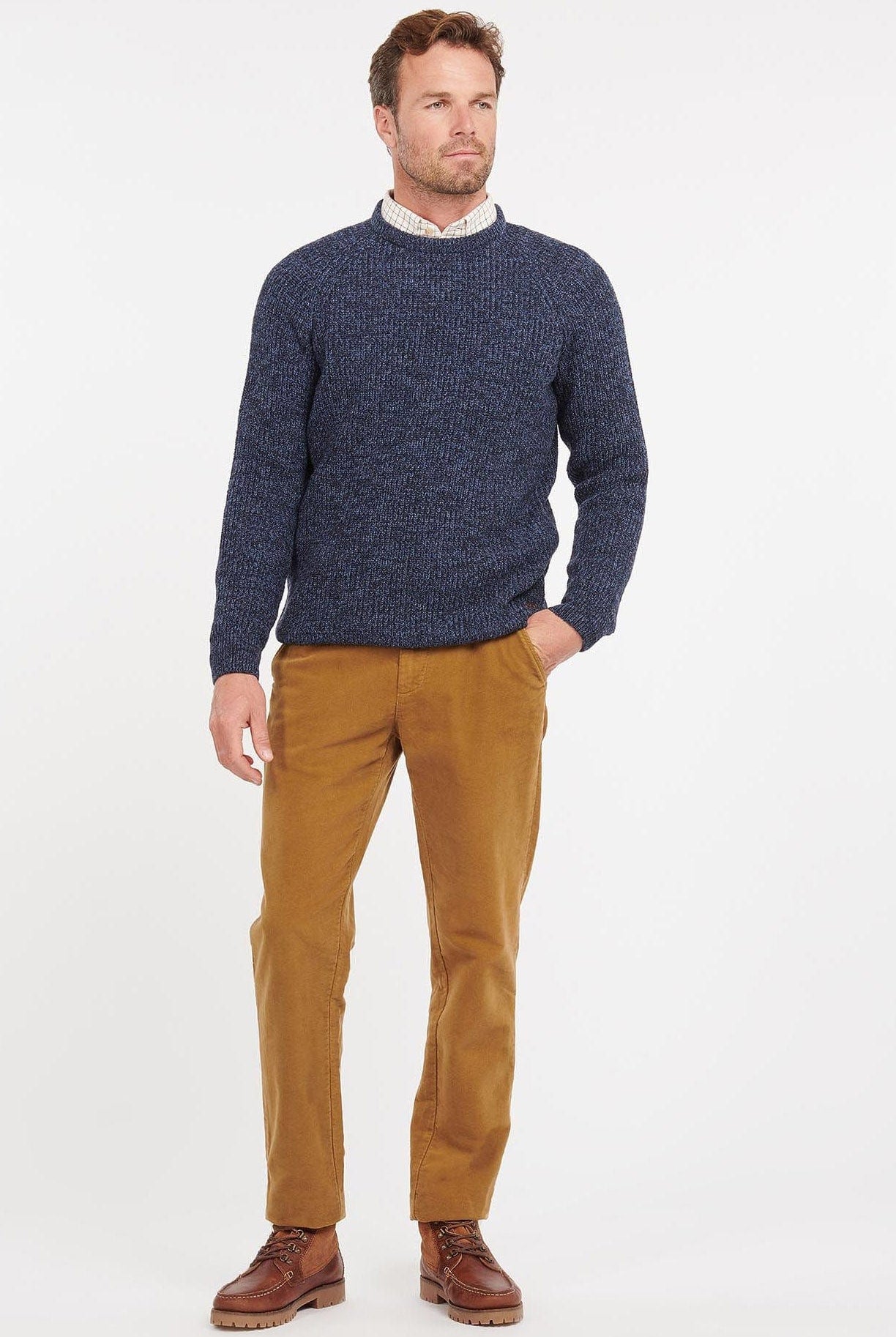 Barbour Horseford Crew Neck Jumper - Navy