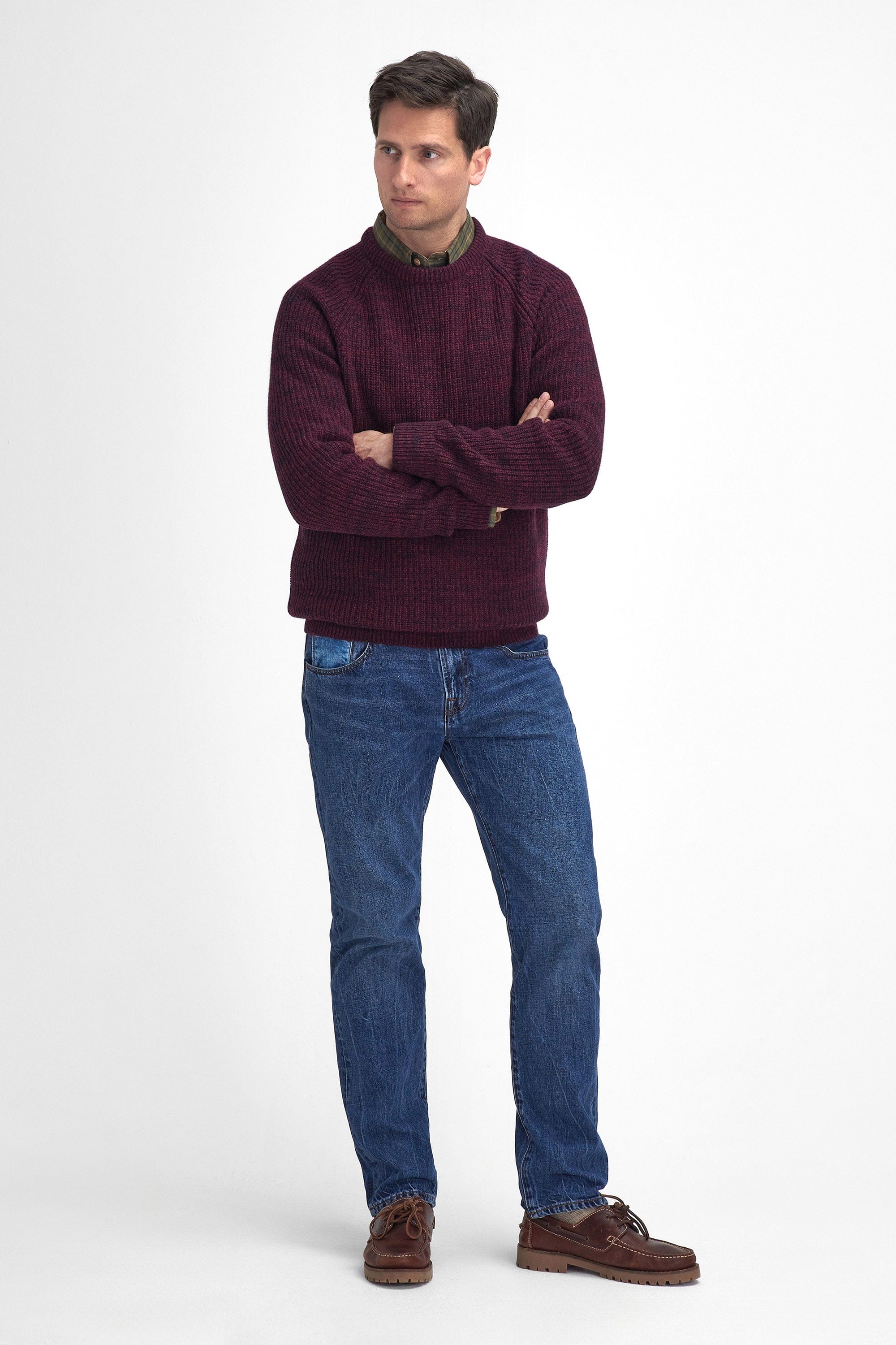 Barbour Horseford Crew Neck Jumper - Port