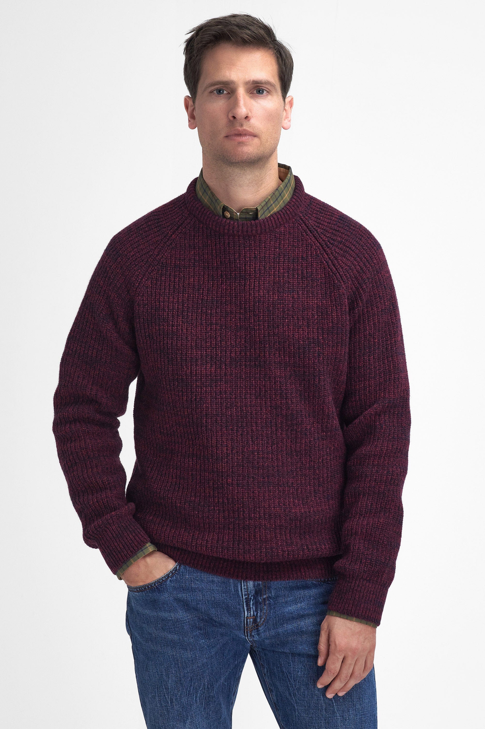 Barbour Horseford Crew Neck Jumper - Port