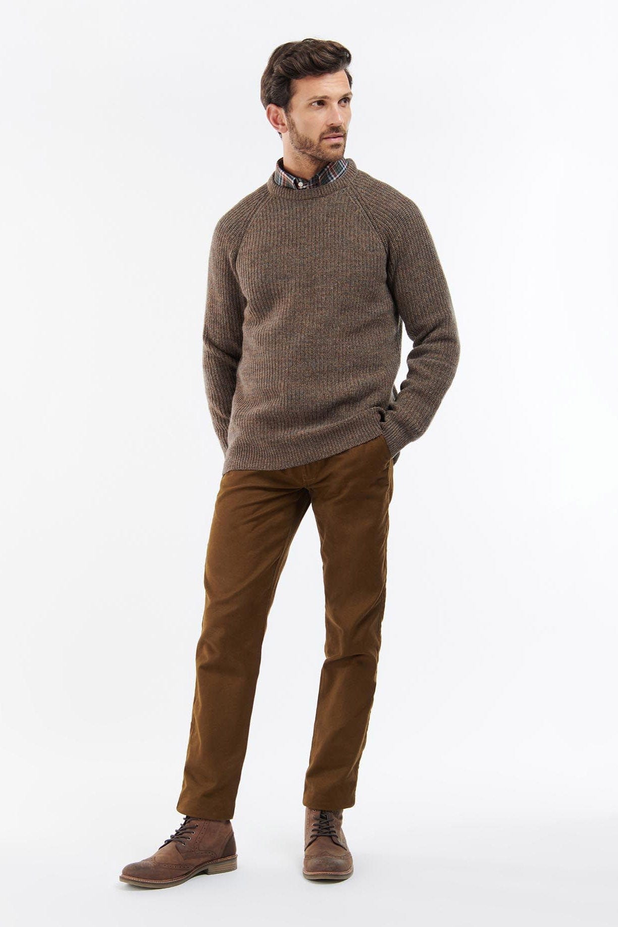 Barbour Horseford Crew Neck Jumper - Sandstone