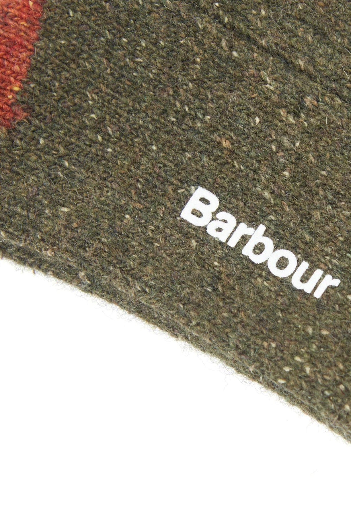 Barbour Houghton Sock - Olive/Burnt Orange