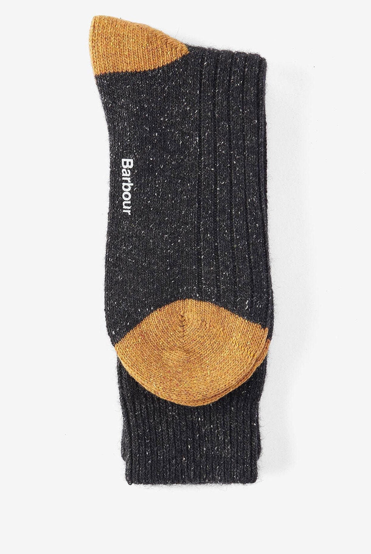 Barbour Houghton Socks - Charcoal/Ochre