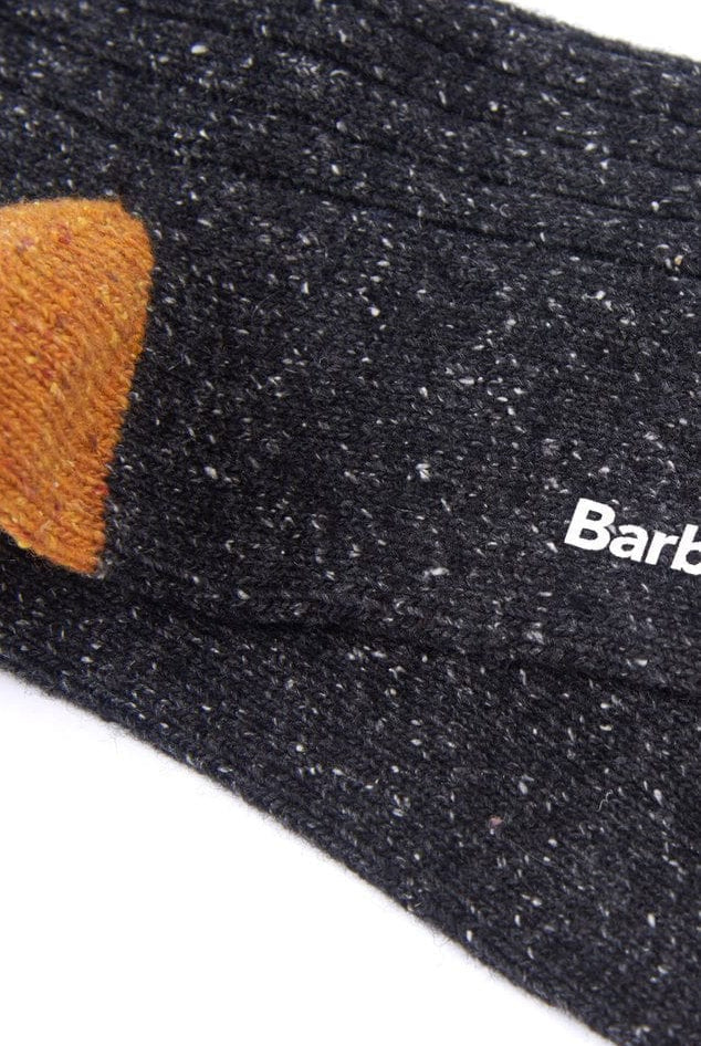 Barbour Houghton Socks - Charcoal/Ochre