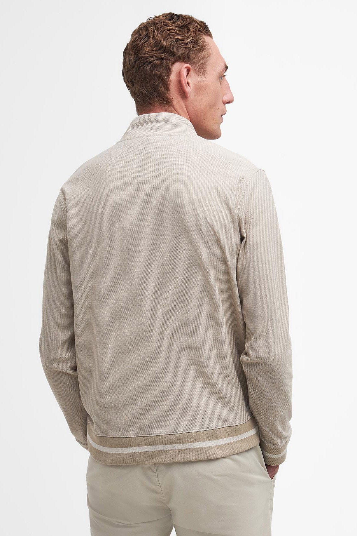 Barbour Houndwood Half-Zip Sweatshirt - Concrete