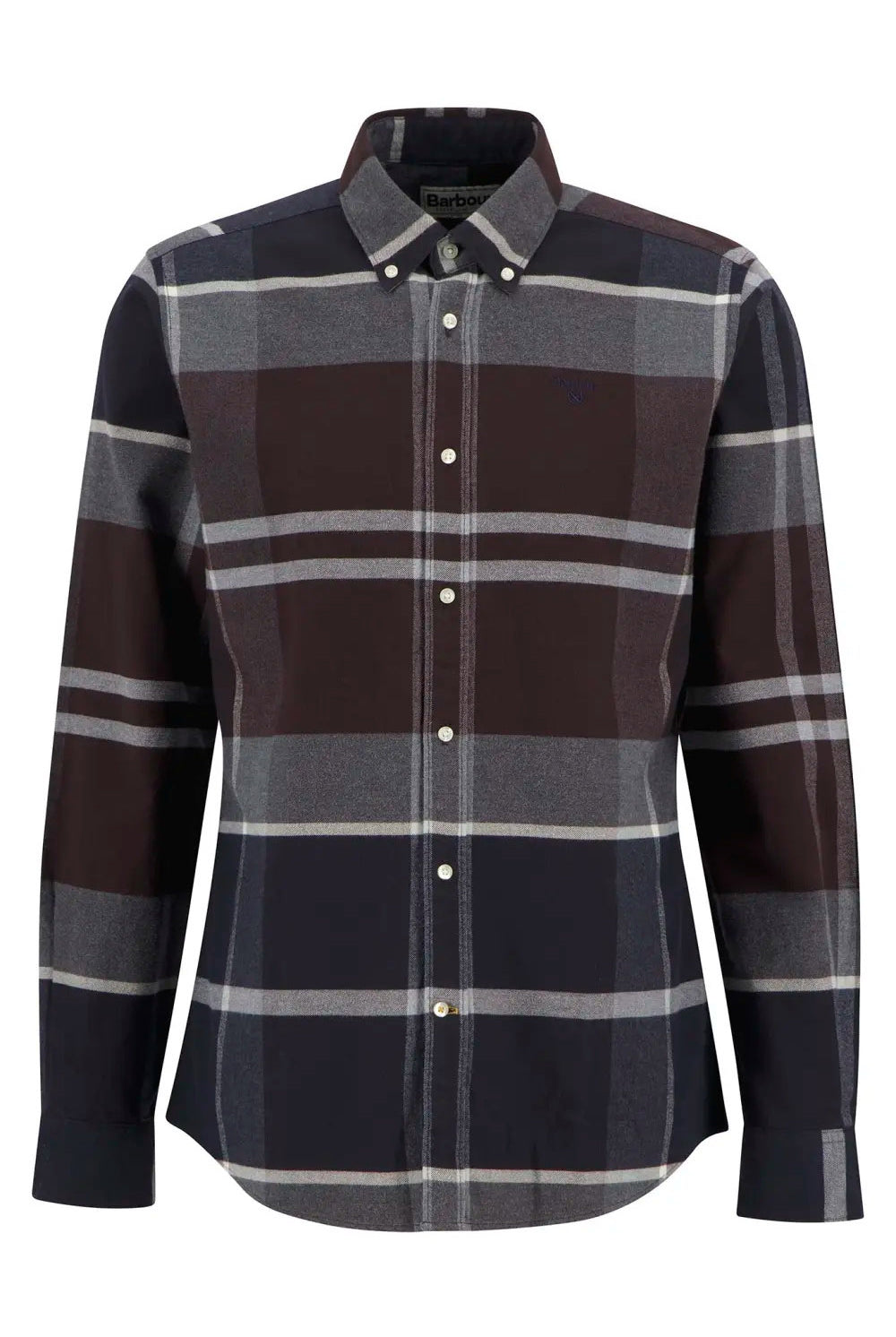 Barbour Iceloch Tailored Brushed Cotton Shirt - Midnight Oak Tartan